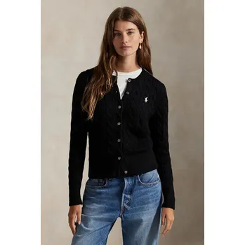 Dámské oblečení Bavlněný kardigan Polo Ralph Lauren 32/2 COTTON, S, černá, 99X