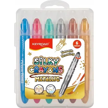 Pastelka Metalické gelové Pastelky KEYROAD 6 barev Keyroad