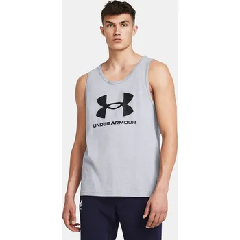 Pánské tílko Pánské tílko Under Armour UA SPORTSTYLE LOGO TANK 1382883-035 Šedá XL