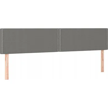Čelo postele tmavě šedé nastavitelné 200 x 5 x 78/88 cm