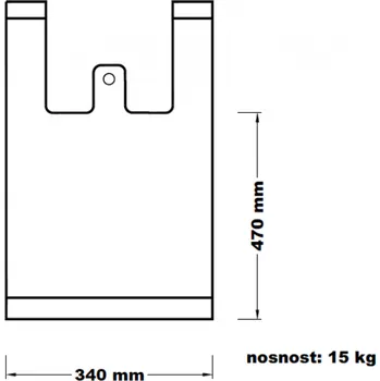 Nákupní taška Taška mikrotenová maxi (15 kg)