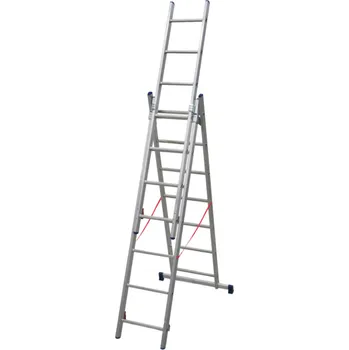 Žebřík Facal STILO Trojdílný víceúčelový žebřík Počet příček / složená délka (m): 3x9 / 2,58