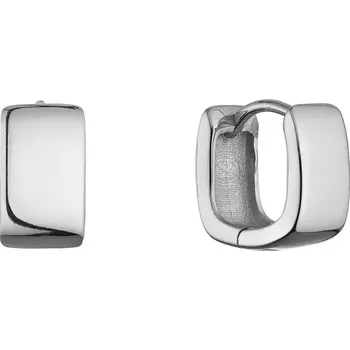 Oblečení a móda Stříbrné hranaté náušnice kruhy 61104