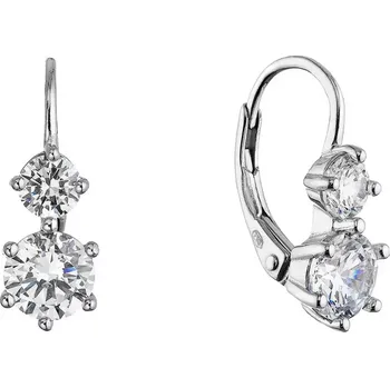 Oblečení a móda Stříbrné dvojité náušnice 11686.1