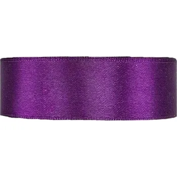 Stuha Saténová stuha oboustranná 25m x 25mm královská fialová