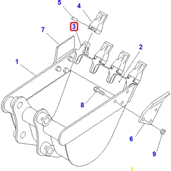 Adaptér ke korunce Komatsu