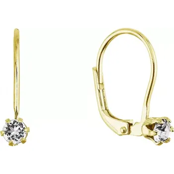 Oblečení a móda Pozlacené visací náušnice se Swarovski krystalem 31322.1