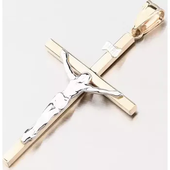 Přívěsek Přívěsek zlato mix 585 kříž 43-2117