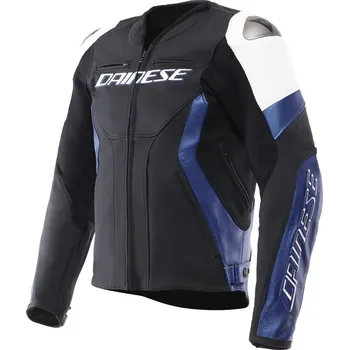 Moto oblečení DAINESE RACING 5 LEATHER JACKET # WHITE/BLUE/BLACK - 50