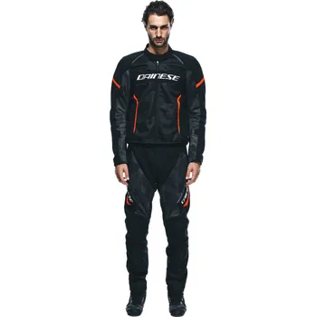 Sport DAINESE AIR FRAME 3 TEX JACKET # BLACK/BLACK/RED-FLUO - 62