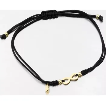 Náramek Náramek stříbro 925 provázkový nekonečno BST-14729-G délka 20 cm