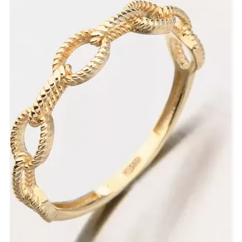 Prsten Dámský prsten žluté zlato 585 51GZZ-5029-ZL velikost 53