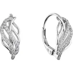 Stříbrné náušnice lístečky 11682.1