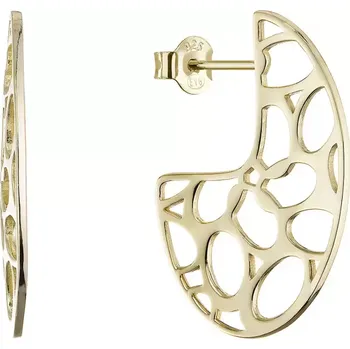 Oblečení a móda Pozlacené náušnice s moderním vzorem 61171
