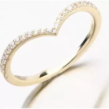 Šperk Dámský prsten žluté zlato 585 zirkon 71SKL-4824-ZL velikost 58