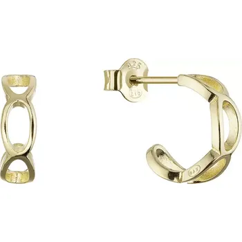Oblečení a móda Pozlacené náušnice elegantní půlkruhy 61166