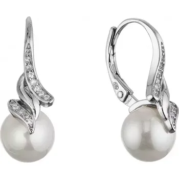 Náušnice Stříbrné elegantní náušnice s shell perlou 11688.1