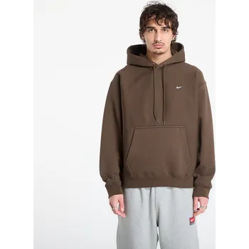 Pánská mikina Mikina Nike Solo Swoosh Men's Pullover Hoodie Dark Hazel/ White XL