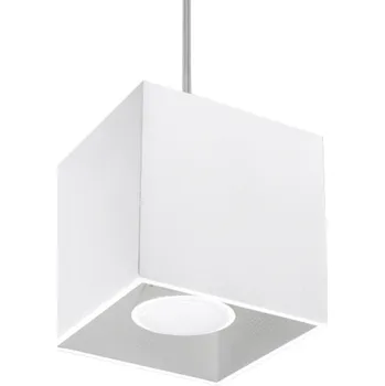 Závěsné svítidlo Quad 1 bílé moderní nad jídelní stůl a do kuchyně Sollux Lighting