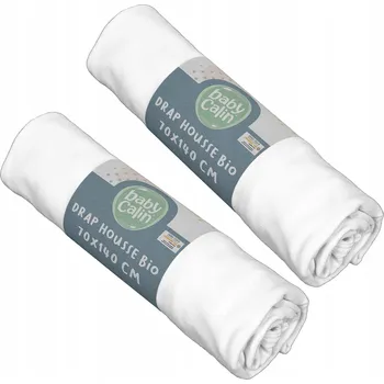 Prostěradlo BabyCalin Prostěradlo s gumou bio 70 x 140 x 17 cm 2 kusy