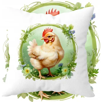 Polštář Keramický hrnek s kovovými a plastovými prvky, 330 ml. Velikonoce Velikonoce jaro zajíc jarní povlak na polštář květiny velikonoční dekorace do bytu dárek Sada na polštář