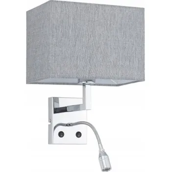 Nástěnné svítidlo NOWODVORSKI 11793 HOTEL MOOD LED ŠEDÁ NASTAVITELNÁ NÁSTĚNNÁ LAMPA REFLEKTOR