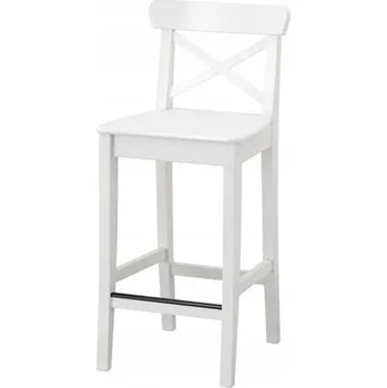 Barová židle IKEA INGOLF barová stolička barová židle židle 63cm BÍLÁ