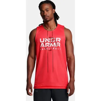 Pánské tílko Pánské tílko Under Armour UA Zone Reversible Jsy 1387088-713 Červená SM