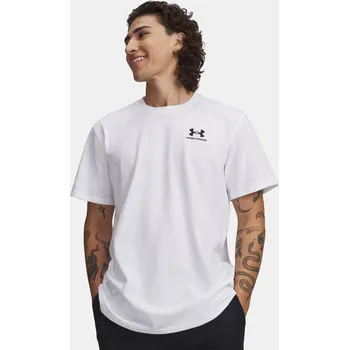 Pánská móda Pánské tričko Under Armour UA LOGO EMB HEAVYWEIGHT S 1373997-100 Bílá XXL