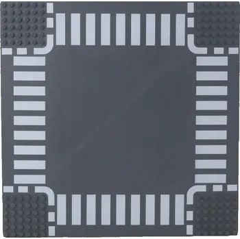 ostatní stavebnice Stavební Deska Podložka pro Kostky Silnice Křižovatka 26x26 cm