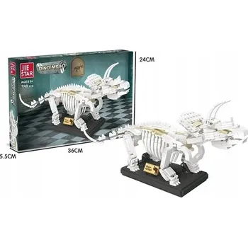 ostatní stavebnice STAVEBNÍ STAVEBNICE DINOSAURUS KOSTRA TRICERATOPS - 39 8 dílů