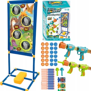 STŘELBA NA TERČ STOJÍCÍ TERČ STŘELECKÝ PISTOLE S PĚNOVÝMI NÁBOJI SADA