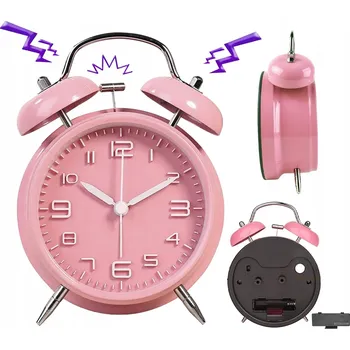 Budík RETRO BUDÍK NA KLÍČEK KLASICKÉ HODINY TRADIČNÍ HLASNÝ ALARM