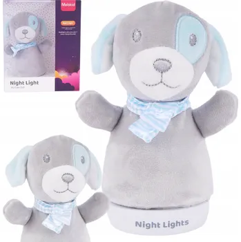 plyšák Panáček Vstaváček Plyšový pejsek Noční Lampa Roztomilá pro zábavu a spánek dětí