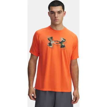 Pánské tričko Pánské tričko Under Armour UA M TECH PRINT FILL SS 1390208-847 Oranžová MD