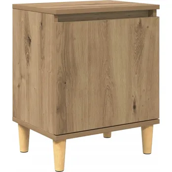 Noční stolek Dřevěný noční stolek dub artisan 40 x 30 x 50 cm