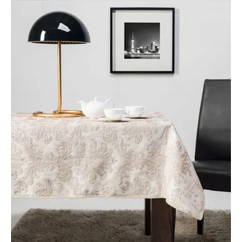 ubrus UBRUS 140x400 POLYESTER CAPPUCCINO ŽAKÁROVÝ – INSPIRACE