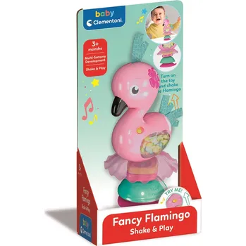 Hračka pro kojence Clementoni: Baby - Chrastítko Módní Plameňák