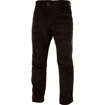 Pánské oblečení WARMPEACE kalhoty manšestrové DRIFT dark brown