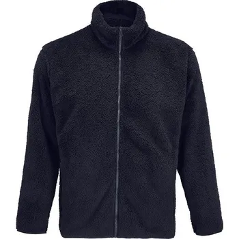Pánská mikina SOL'S Fleecová chlupatá mikina Finch - Námořní modrá | M