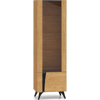 Obývací stěna ML meble Vitrína Toscania 02 pravá LED osvětlení: Včetně LED osvětlení