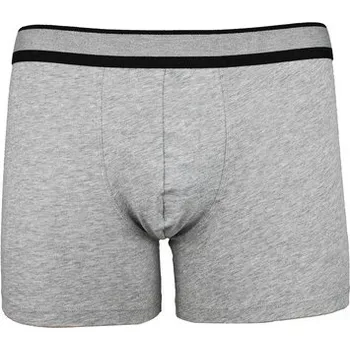 Slipy Pleas Pánský slip s nohavičkou stríbřité melé 3XL (184187-210-058)