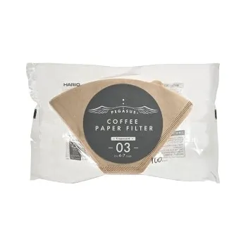 Filtr do kávovaru Hario Pegasus Papírové filtry - nebělené - 03 - 100 ks
