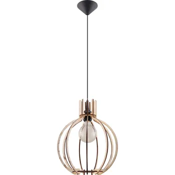 Závěsné svítidlo Arancia dřevěné moderní nad jídelní stůl a do obýváku Sollux