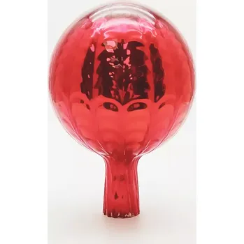 Zahradní dekorace Koule na plot - stříbřená | 97409