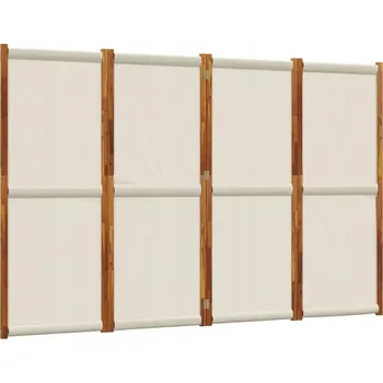 Paraván Paraván Lite Akáciové dřevo 280x180 Světle šedý