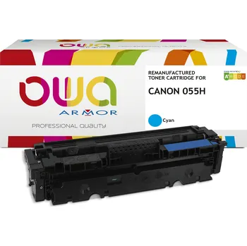 Tiskárna OWA Armor toner kompatibilní s Canon CRG-055H C, 5900st, modrá/cyan