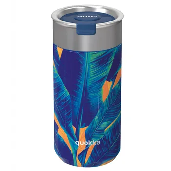 Stolování Quokka termohrnek se sítkem Boost Blue jungle 400 ml