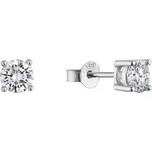 Stříbrné náušnice ELEN 11M00007 moissanite