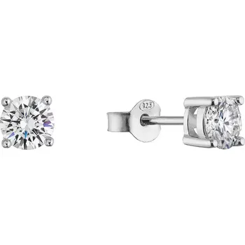 Náušnice Stříbrné náušnice ELEN 11M00007 moissanite